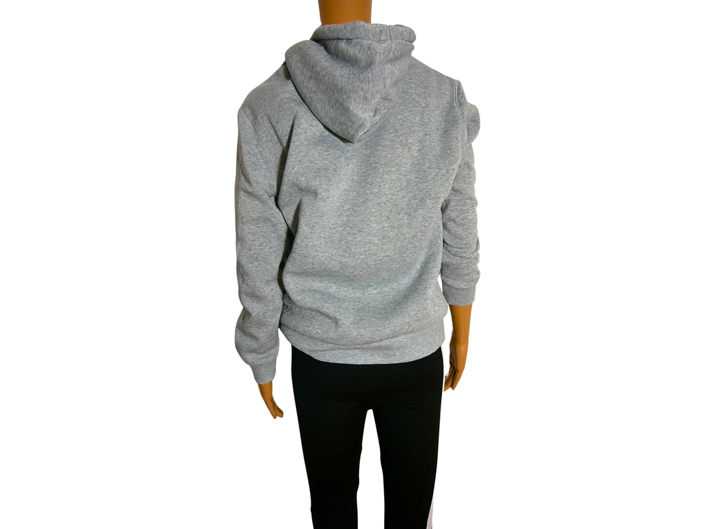 Women's Solid Color Hooded Sweatshirt with Zipper