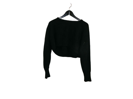 Pullover crop en maille de seconde main