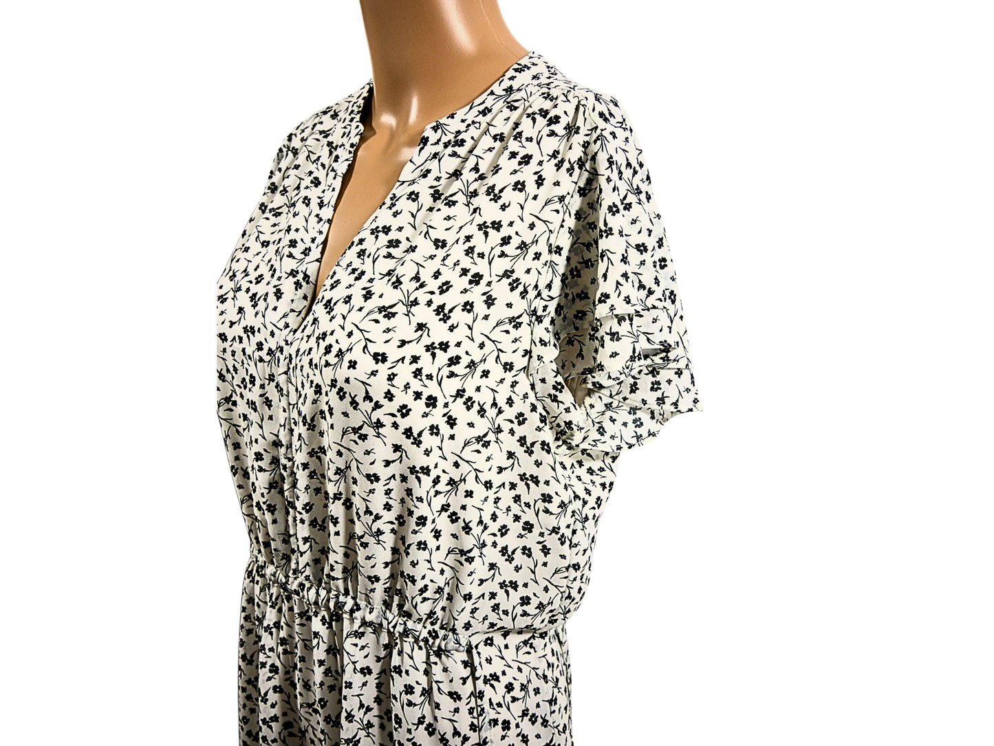Robe courte imprimée florale H&M