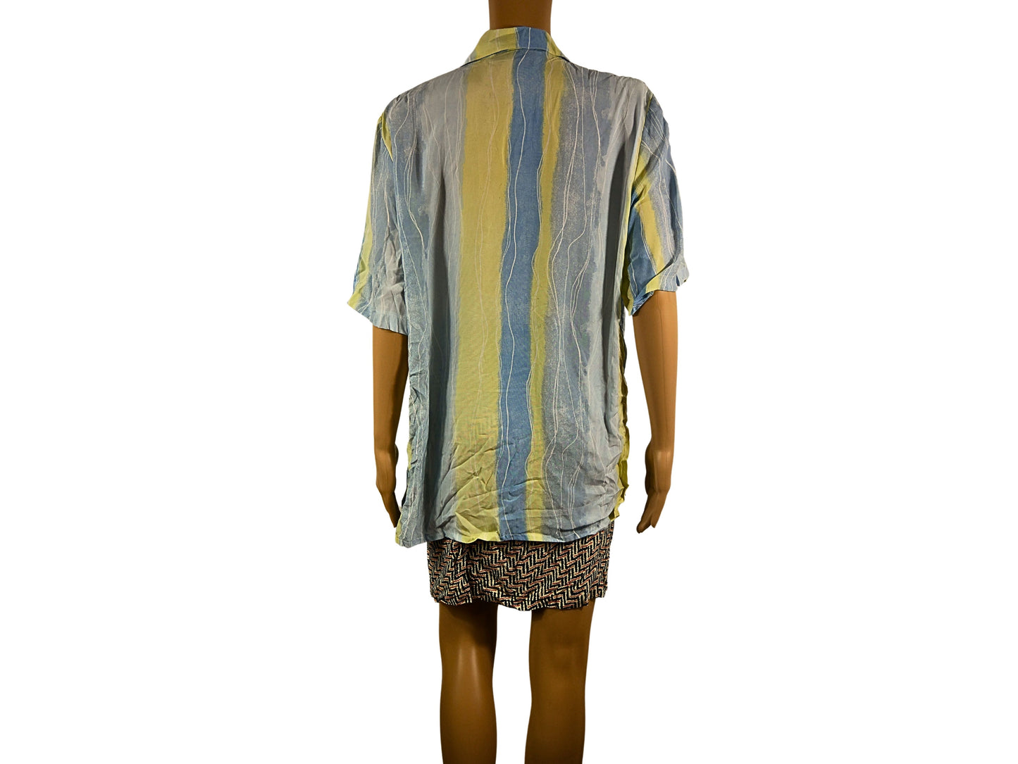Women's Vintage Short Sleeve Striped Shirt
