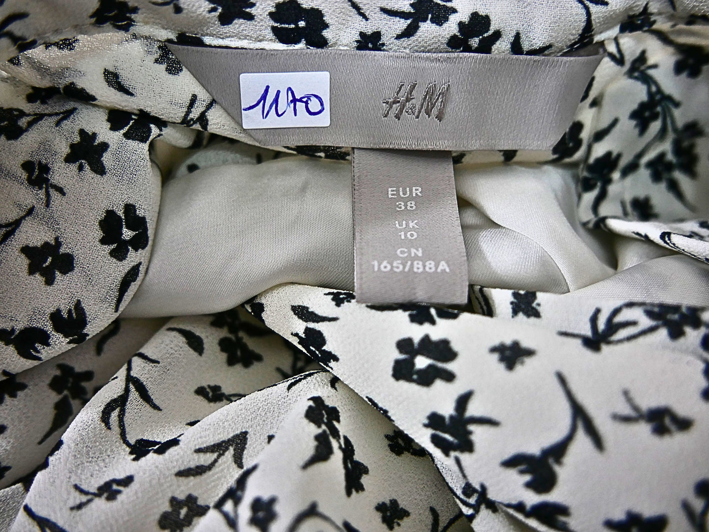 Robe courte imprimée florale H&M