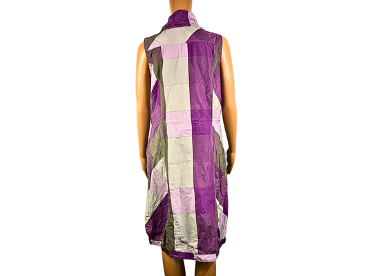 2.biz Trendiges bedrucktes mittellanges Kleid