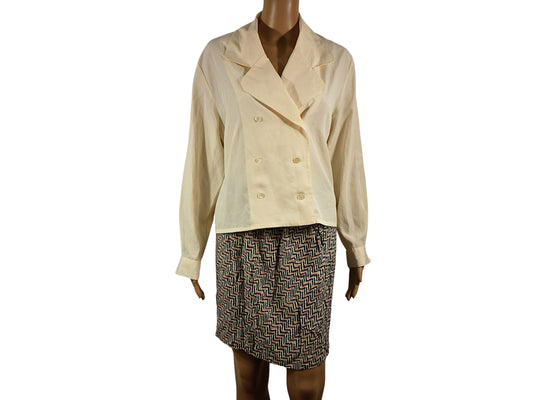 Vintage silk blouse for women