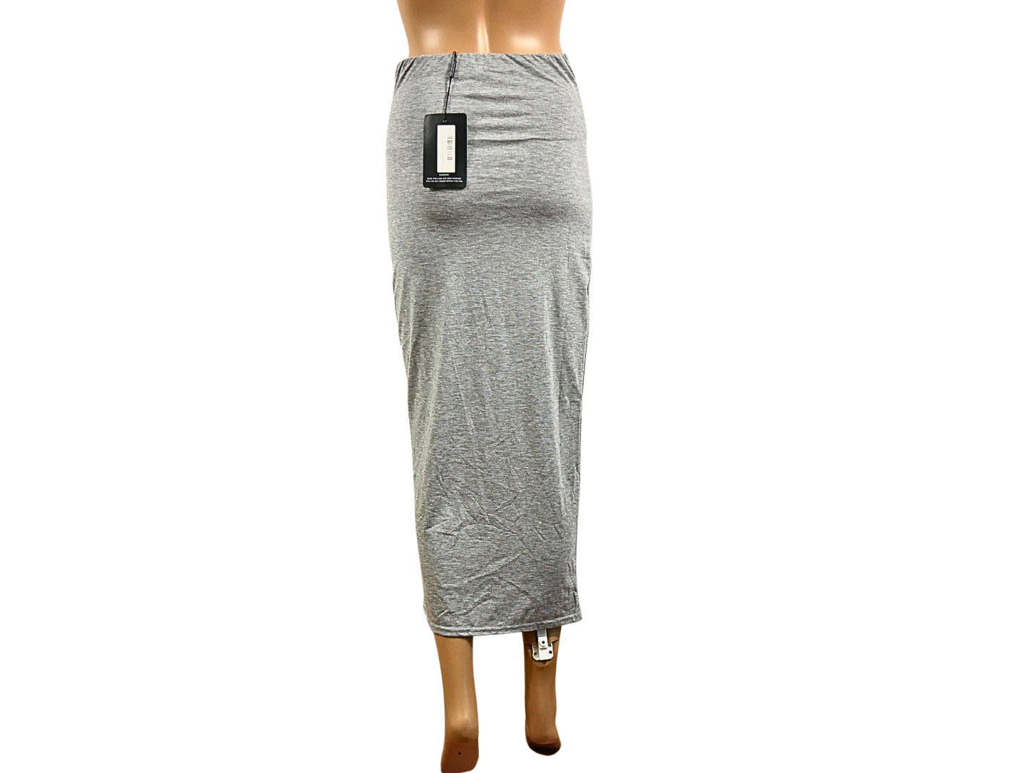 Grauer Jersey-Midirock von Prettylittlething