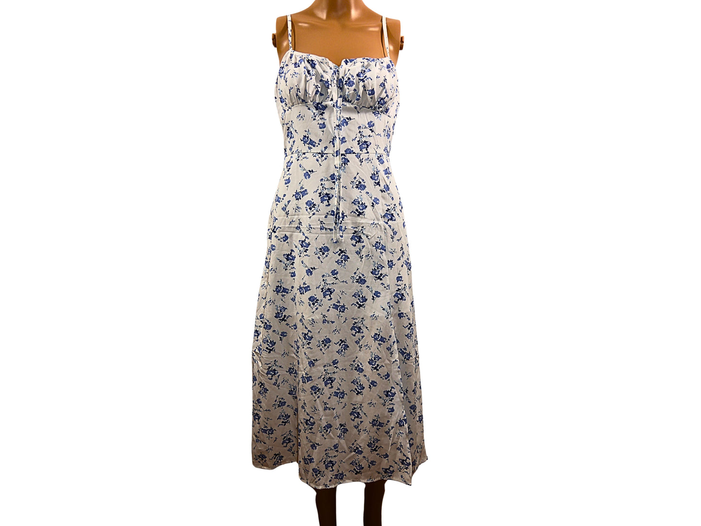 Robe mi-longue d'été imprimée florale