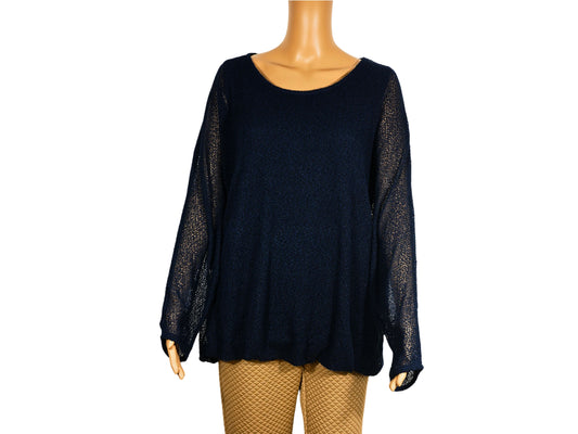 Women's transparent long sleeve pullover