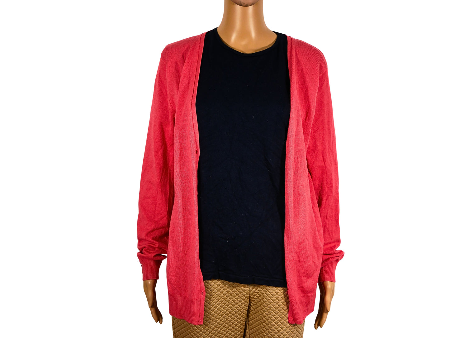 Esmera long openwork knit cardigan