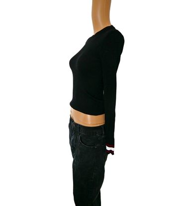 pullover Mango noir de seconde main taille S