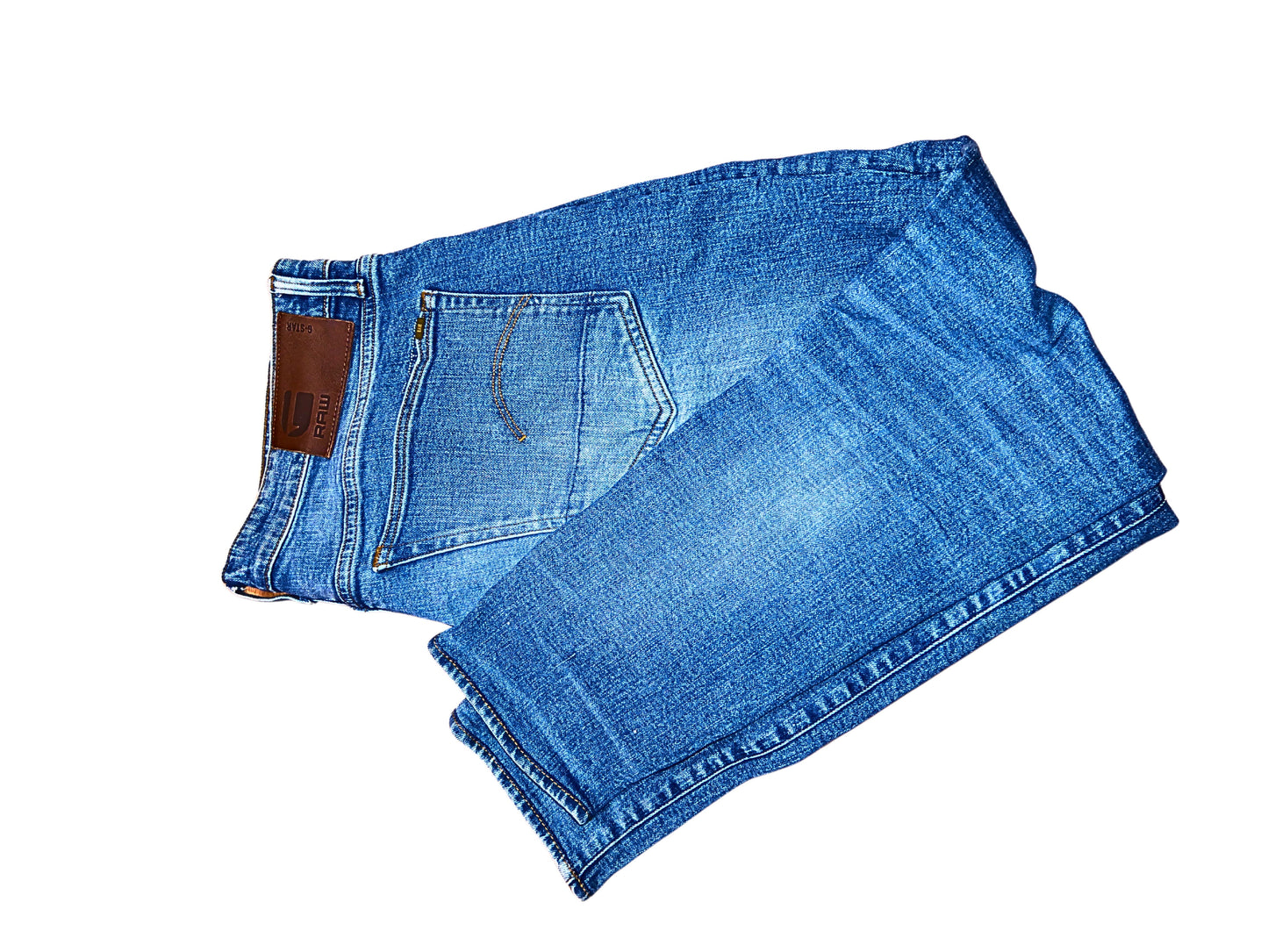 Jean droit bleu délavé G-STAR