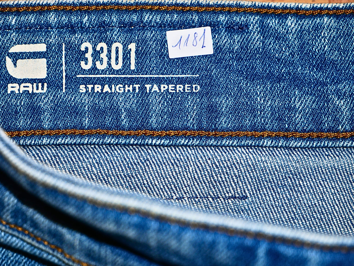 Jean droit bleu délavé G-STAR