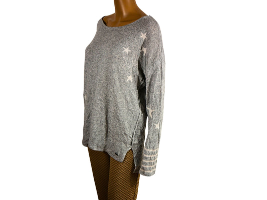 Women's long-sleeved star pattern sweater
