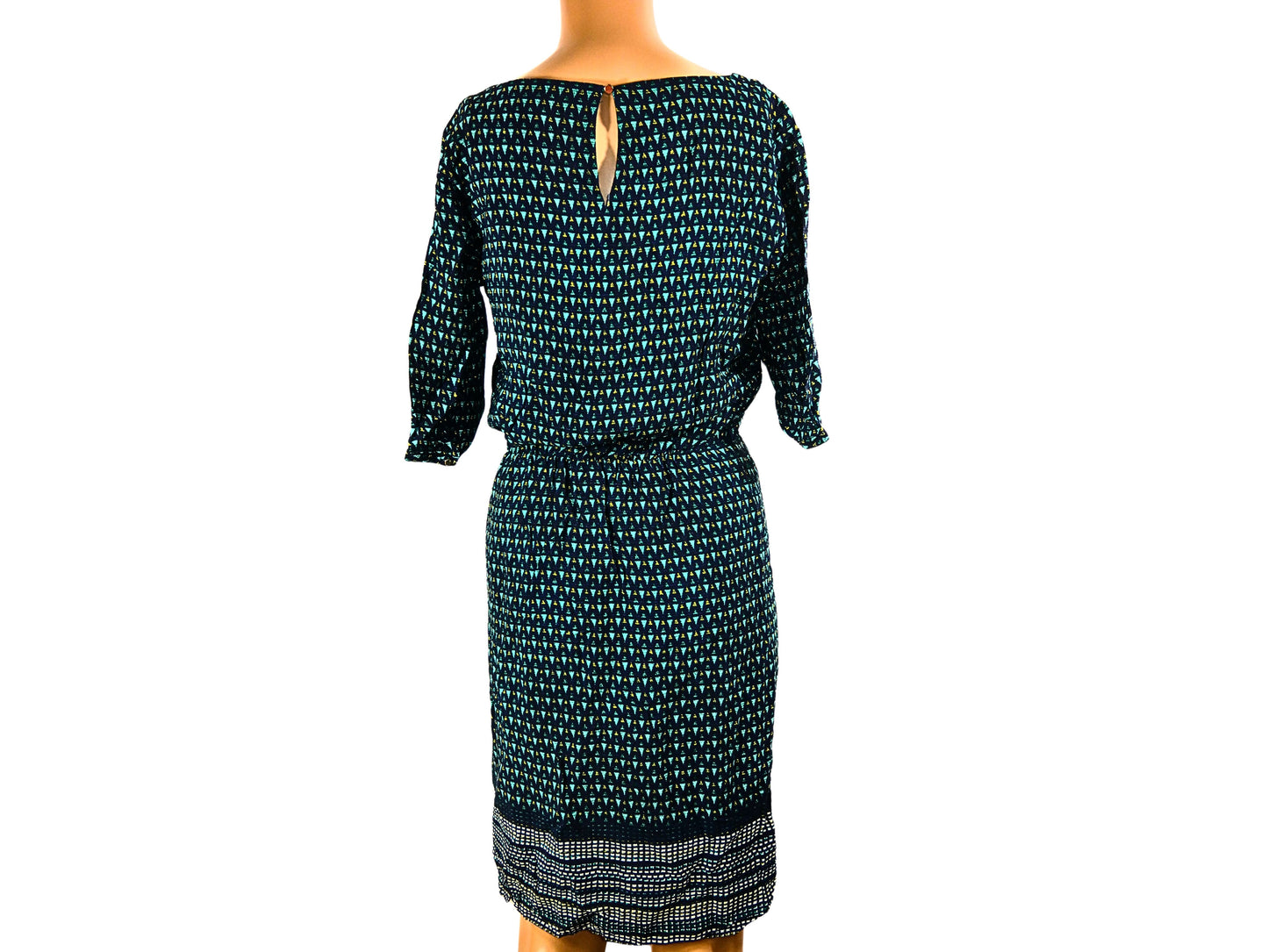 Robe droite imprimée manches 3/4 Esprit
