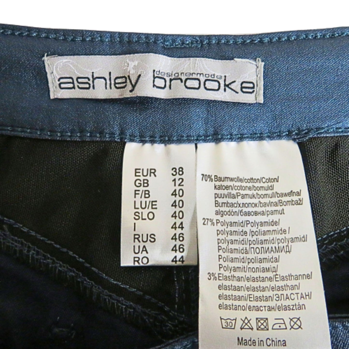 Ashley Brooke Jean slim ciré