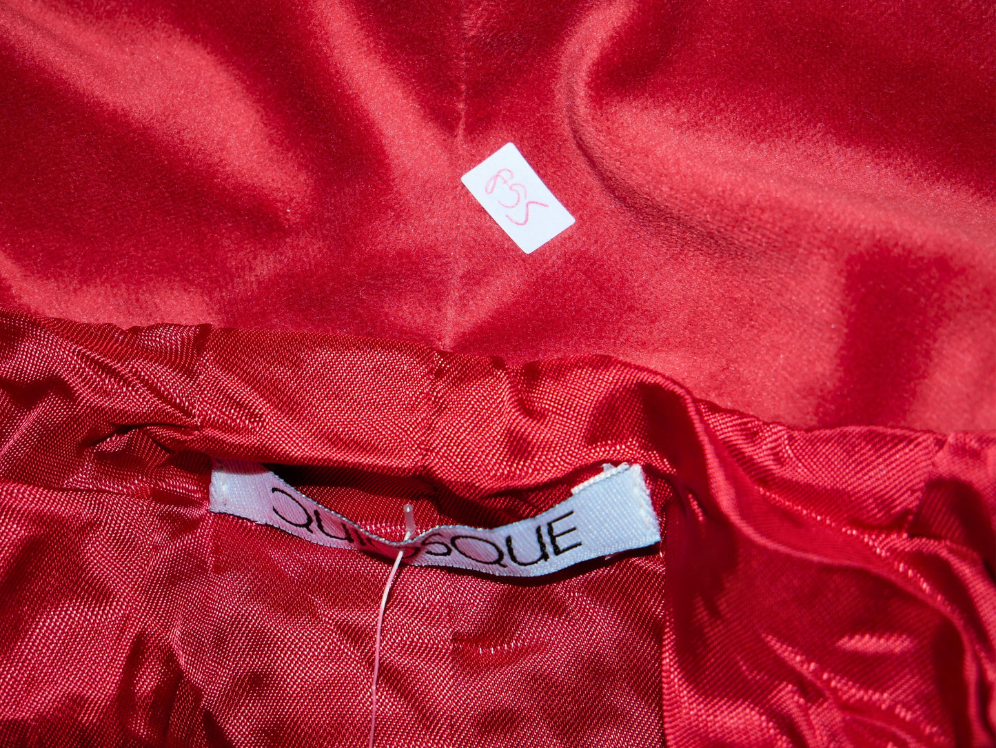 Quiosque-Blazer aus rotem Samt für Damen