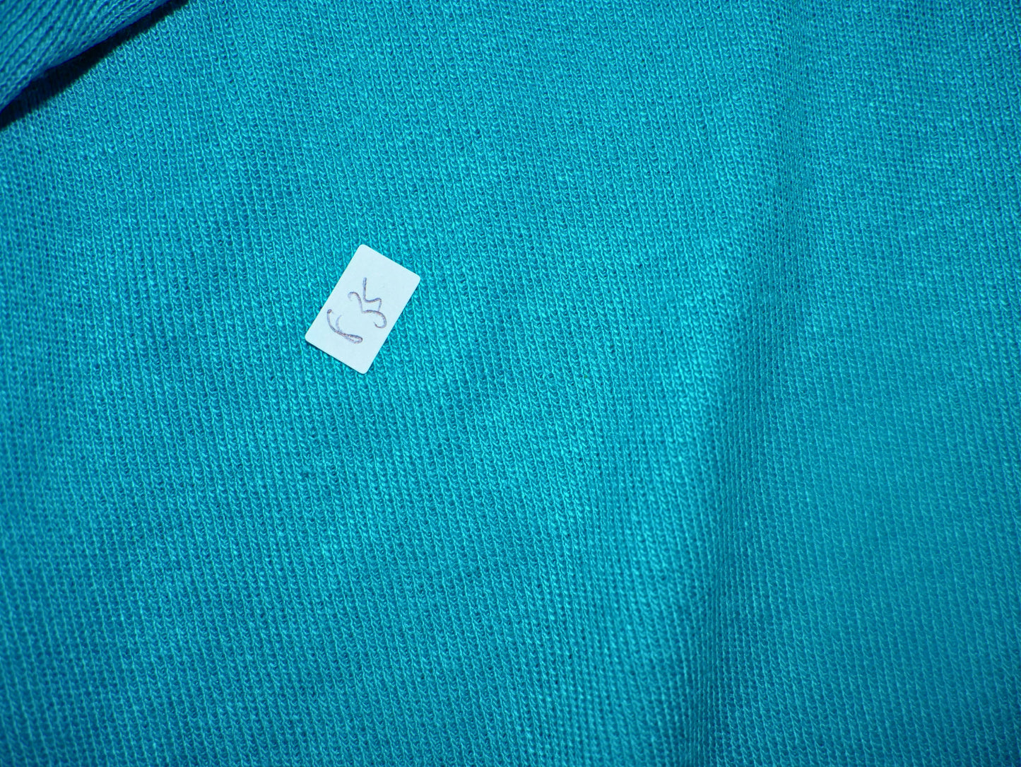 Vintage green blouse with crossed collar