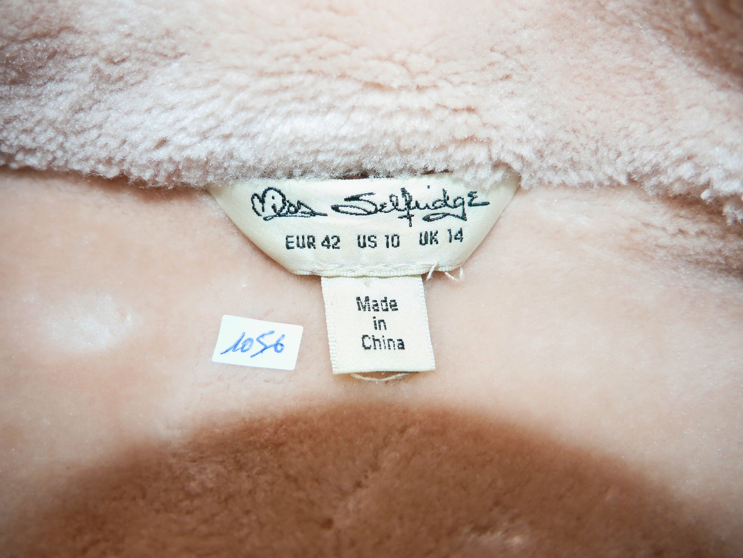 Blouson aviateur en imitation cuir - Vieux rose