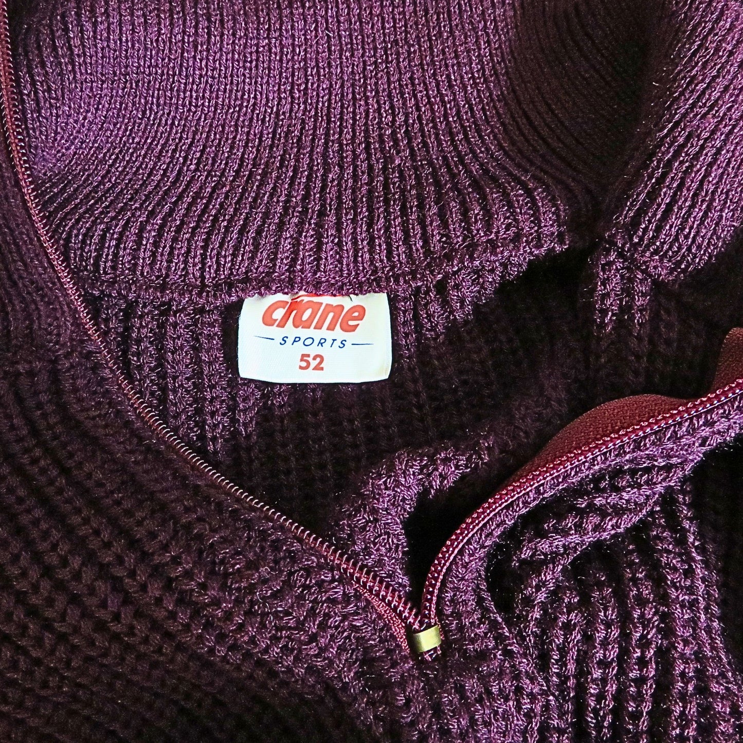 CRANE SPORTS Pull col avec fermeture éclair