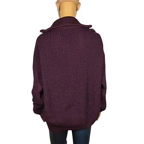 CRANE SPORTS Collar sweater with zipper