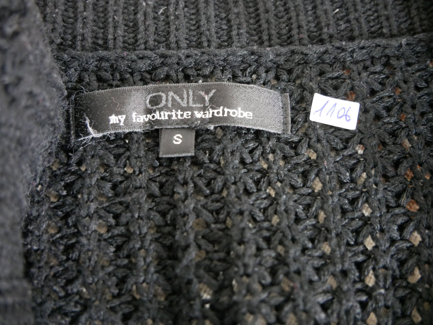 Cardigan en maille noire Only