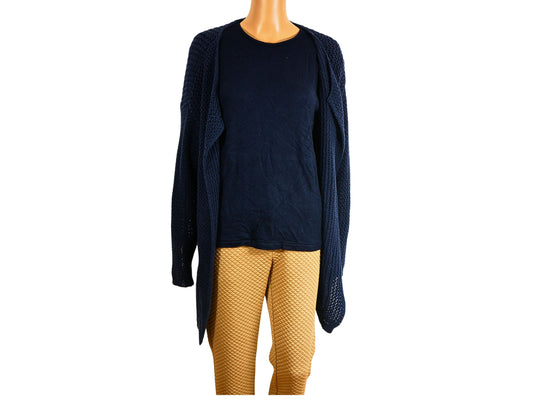 C&A Women's Second-Hand Long Blue Cardigan