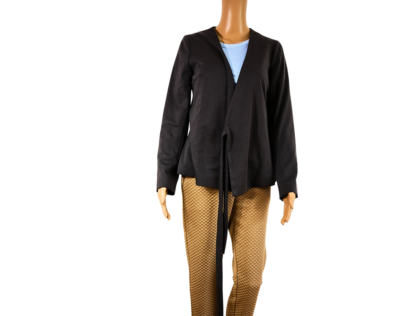 Schwarzer Quiosque-Cardigan aus Wolle für Damen