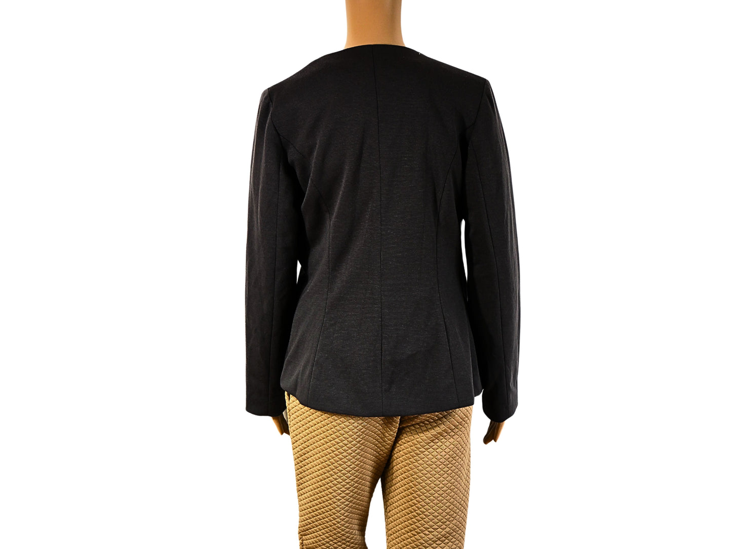 Schwarzer Quiosque-Cardigan aus Wolle für Damen