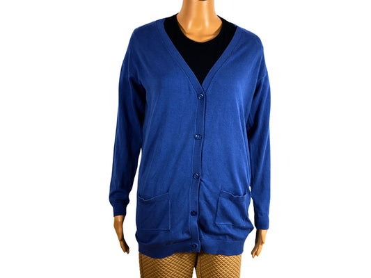 Cardigan long avec boutons pour femme
