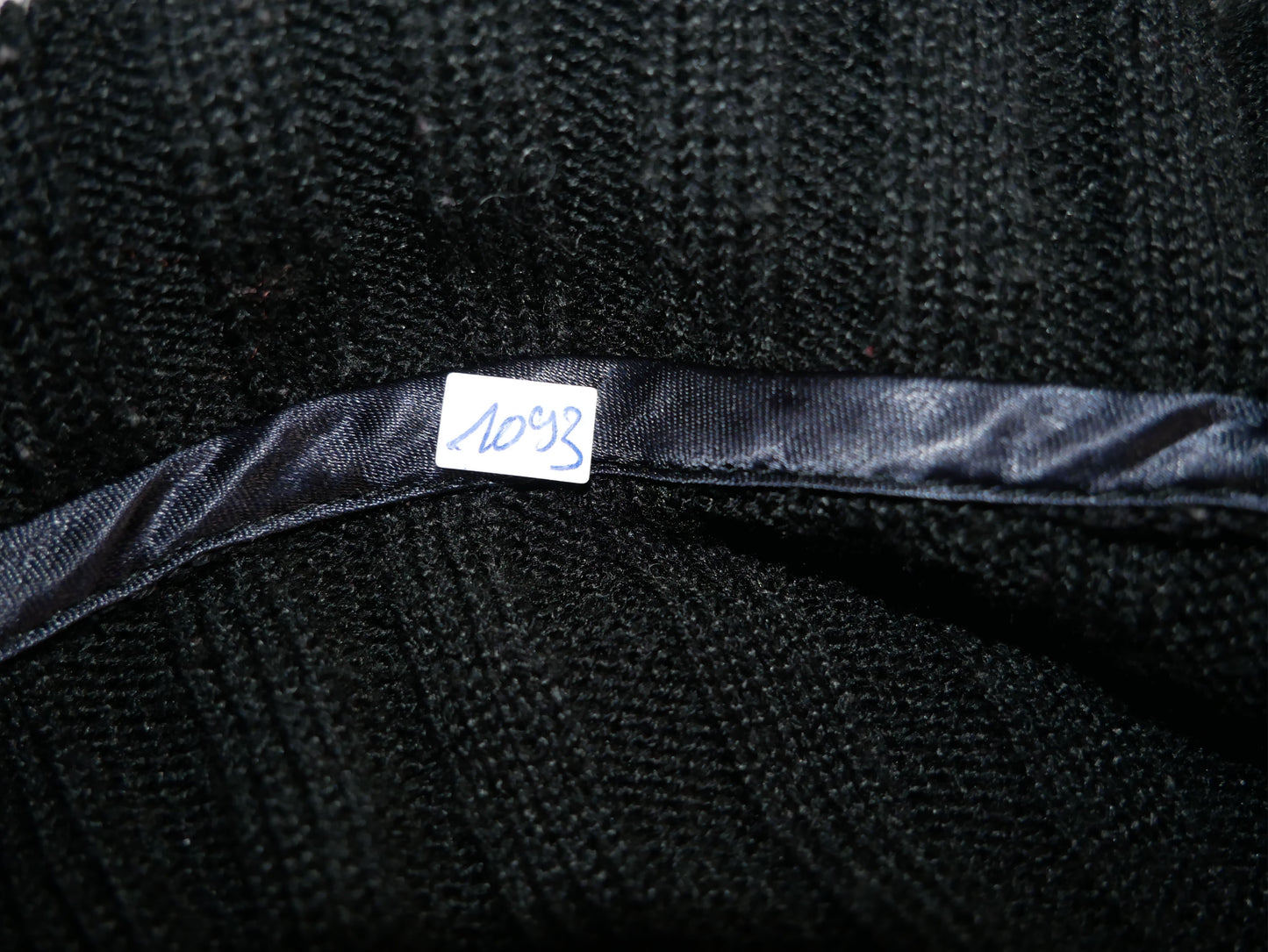 Cardigan noir imprimé blanc pour femme