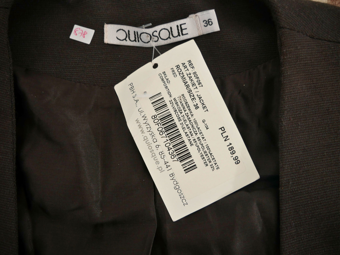 Schwarzer Quiosque-Cardigan aus Wolle für Damen