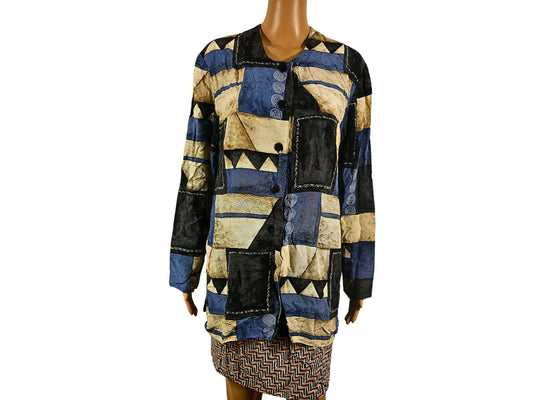 Vintage women's shirt with 90s print