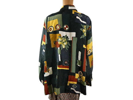 Vintage multi-colored patterned shirt