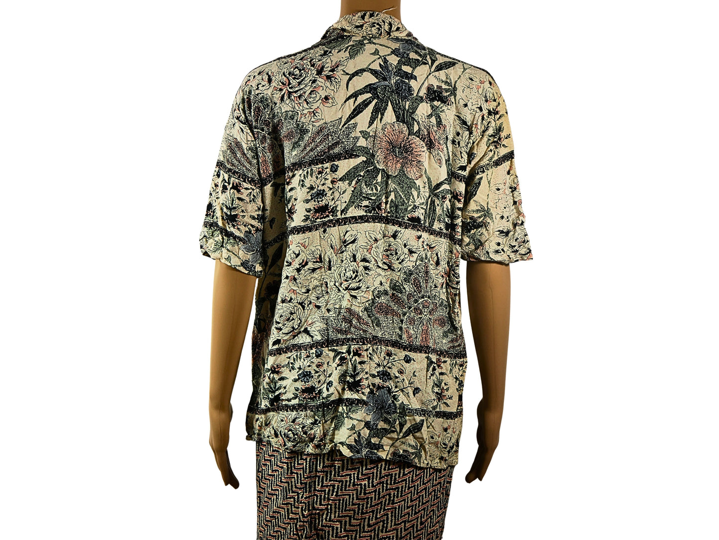 Women's Vintage Savannah Pattern Short Sleeve Shirt