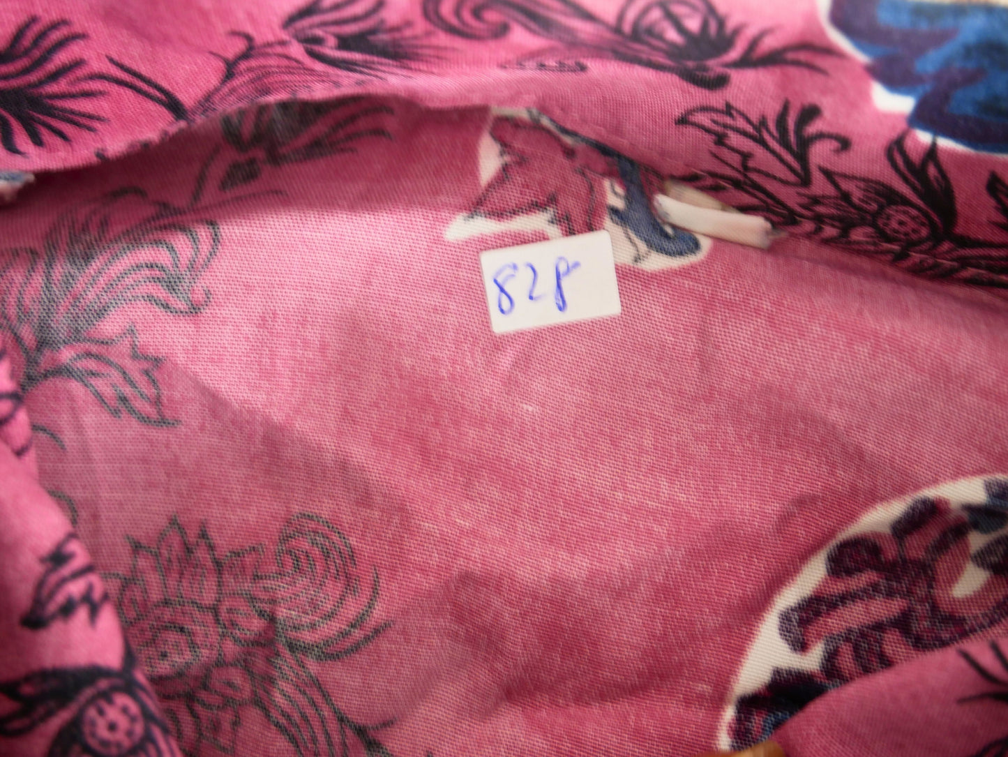Vintage long sleeve bohemian print shirt