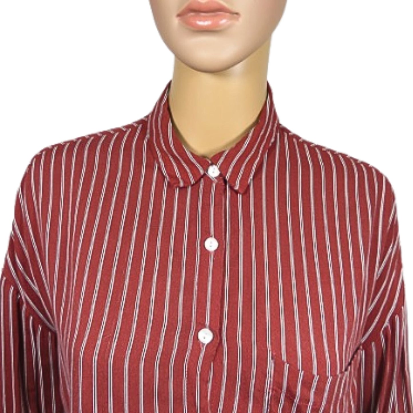 PULL&BEAR Short striped shirt