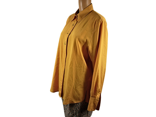 Vintage yellow long sleeve blouse