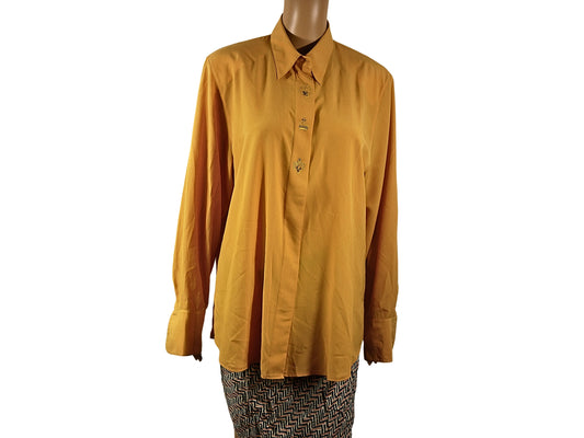 Vintage yellow long sleeve blouse