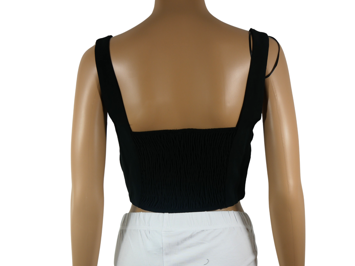 Schwarzes Crop-Top STRADIVARIUS Korsett