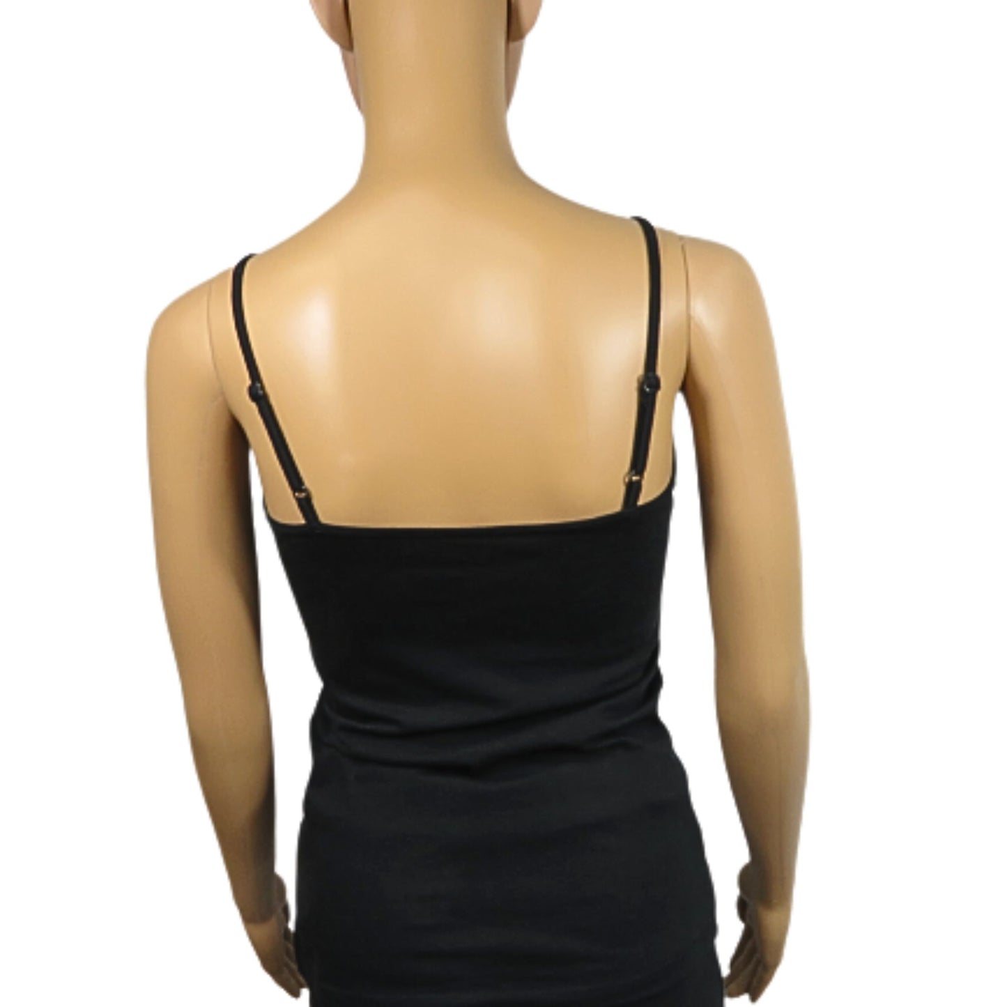 Primark Tanktop mit dünnen Trägern, schwarz