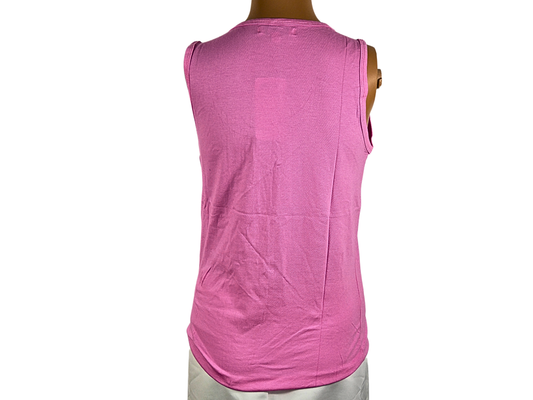 Emily Top in fuchsia cotton