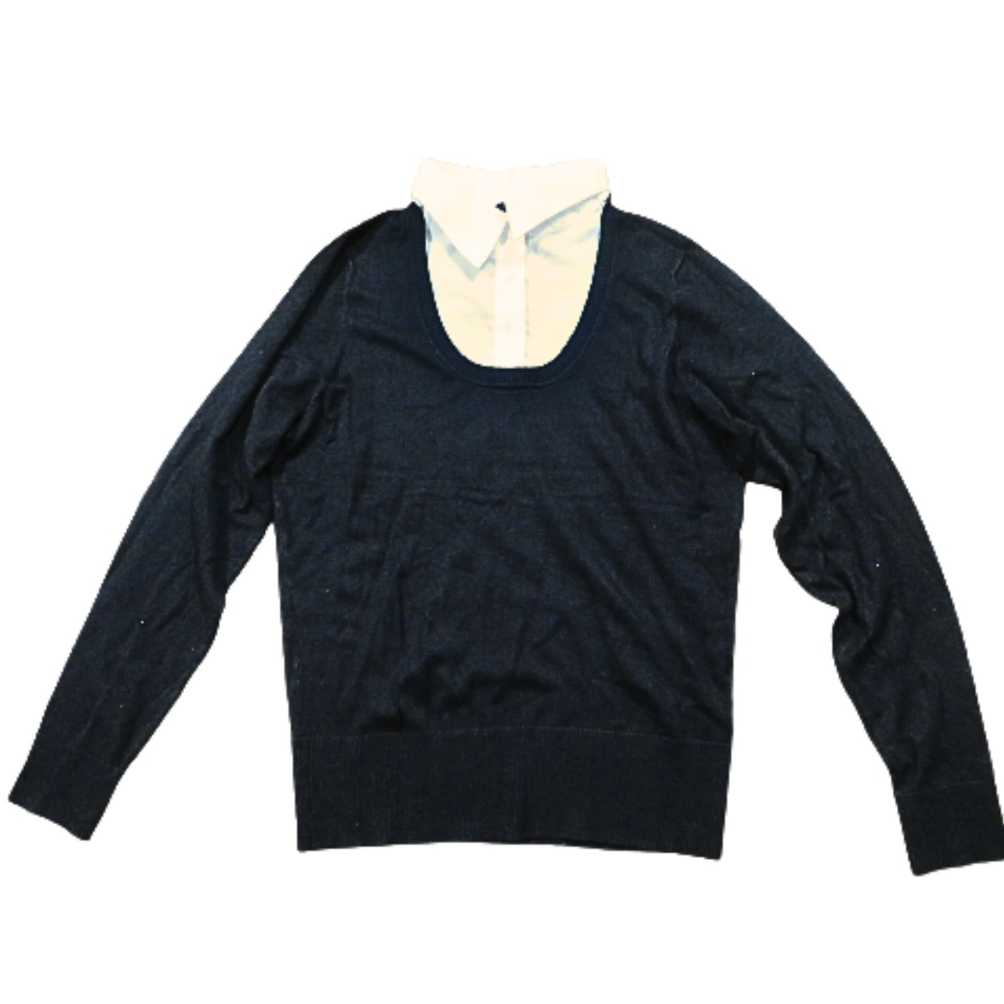 F&F Pullover mit Hemdkragen