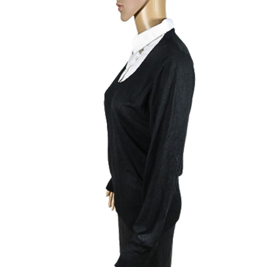 F&F Sweater with shirt collar