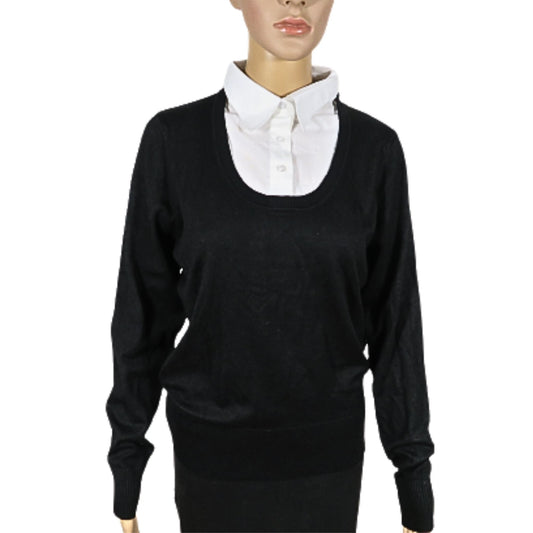 F&F Sweater with shirt collar