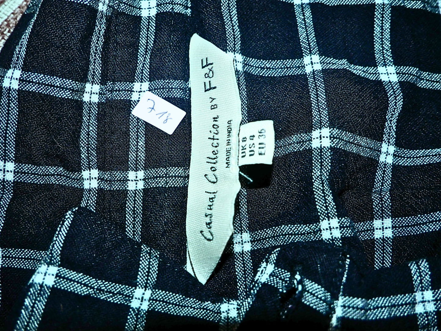 F&F karierte Tunika mit Gürtel für Damen