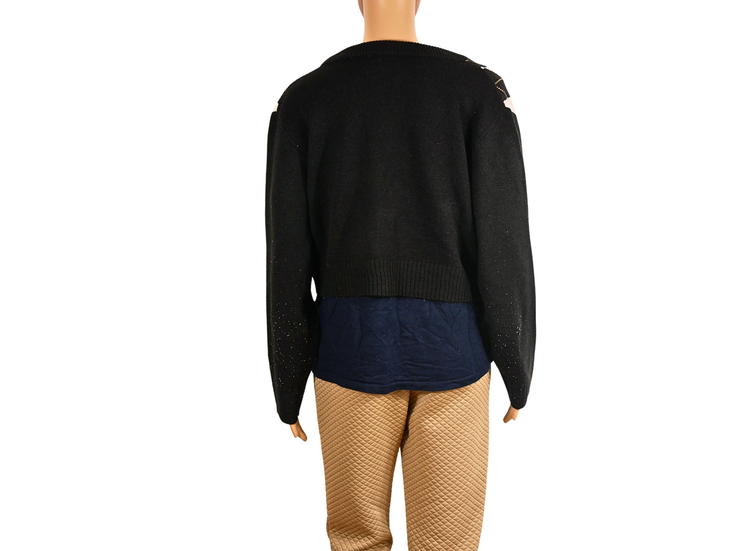 Kurze Strickjacke mit Rautenmuster DIVIDED für Damen