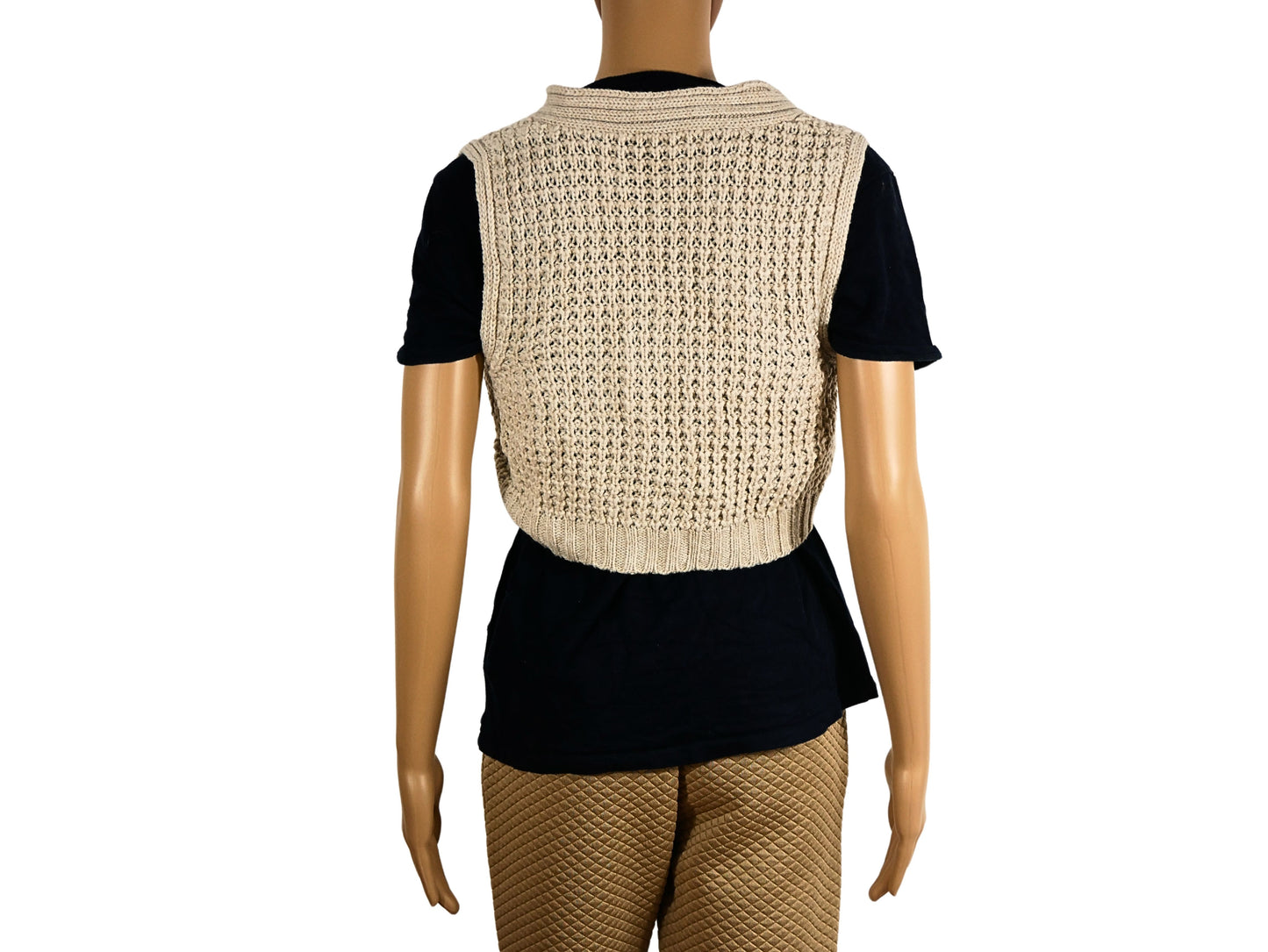 Colours of the world sleeveless knitted vest for women