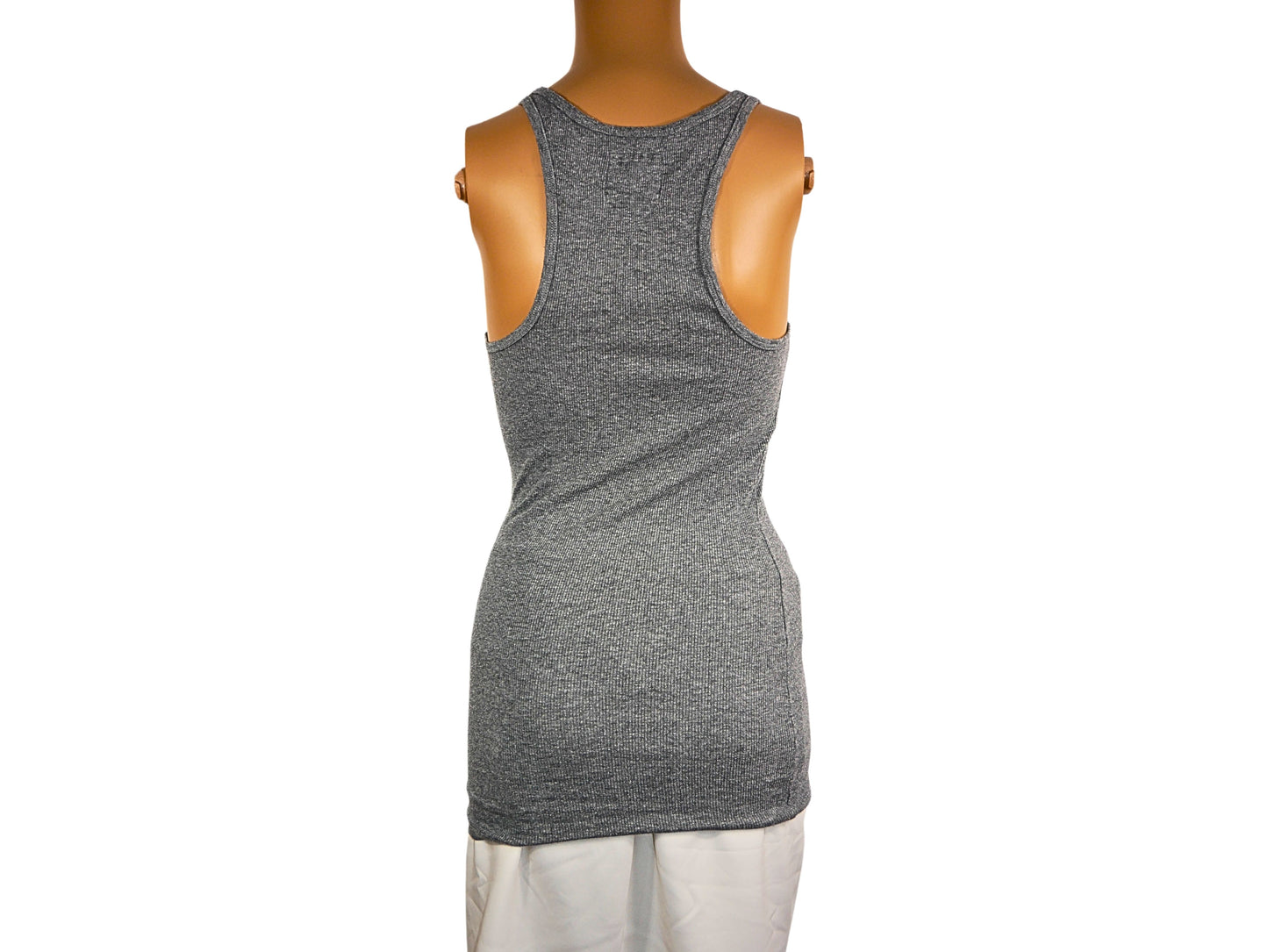 HOLLISTER Women's Heather Gray Tank Top - Casual Elegance
