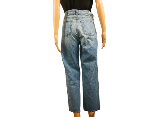 J Brand women's straight cut jeans with shiny pattern