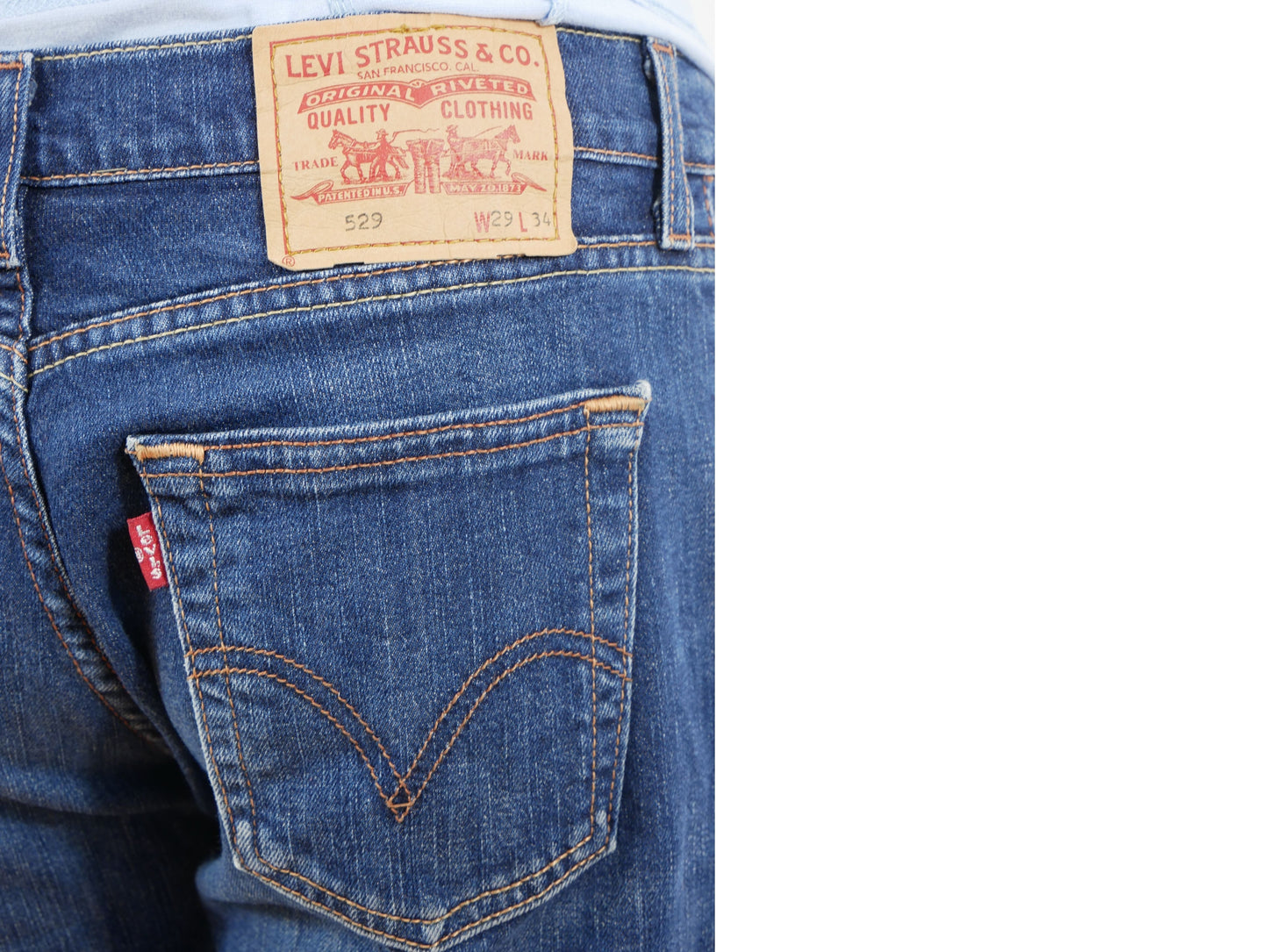 Levi's blaue Schlagjeans für Damen