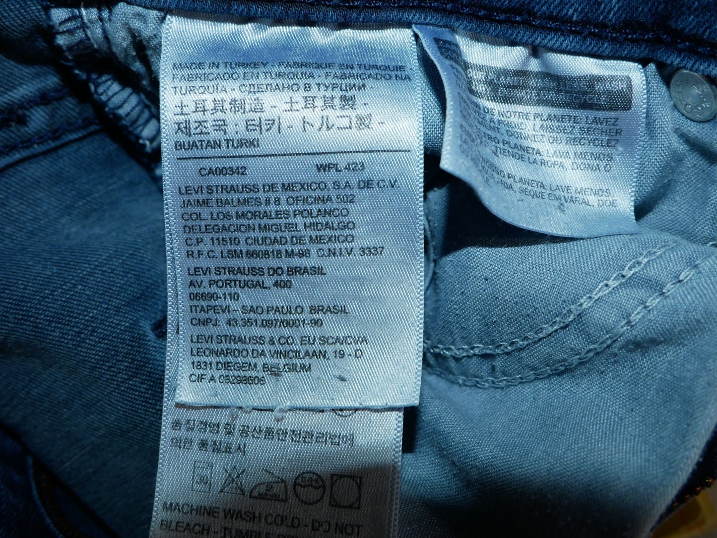 Jean skinny bleu foncé Levi's