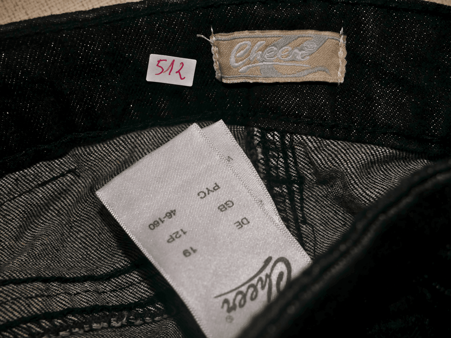 Cheer Jean black washed straight
